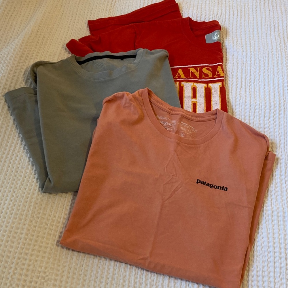 3 medium cotton tee shirts